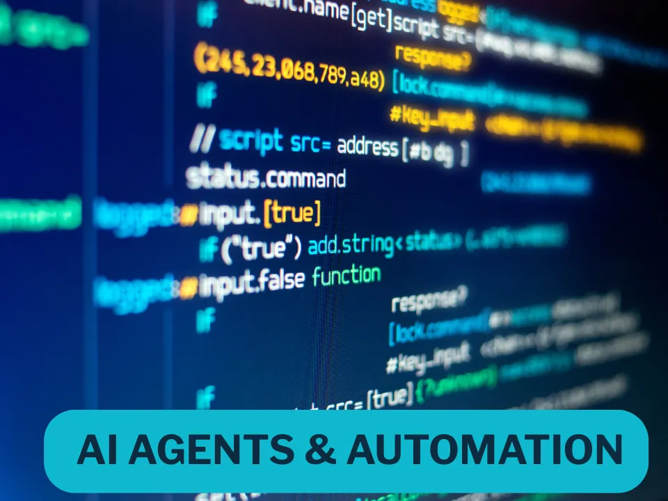 AI automation workflow on screen